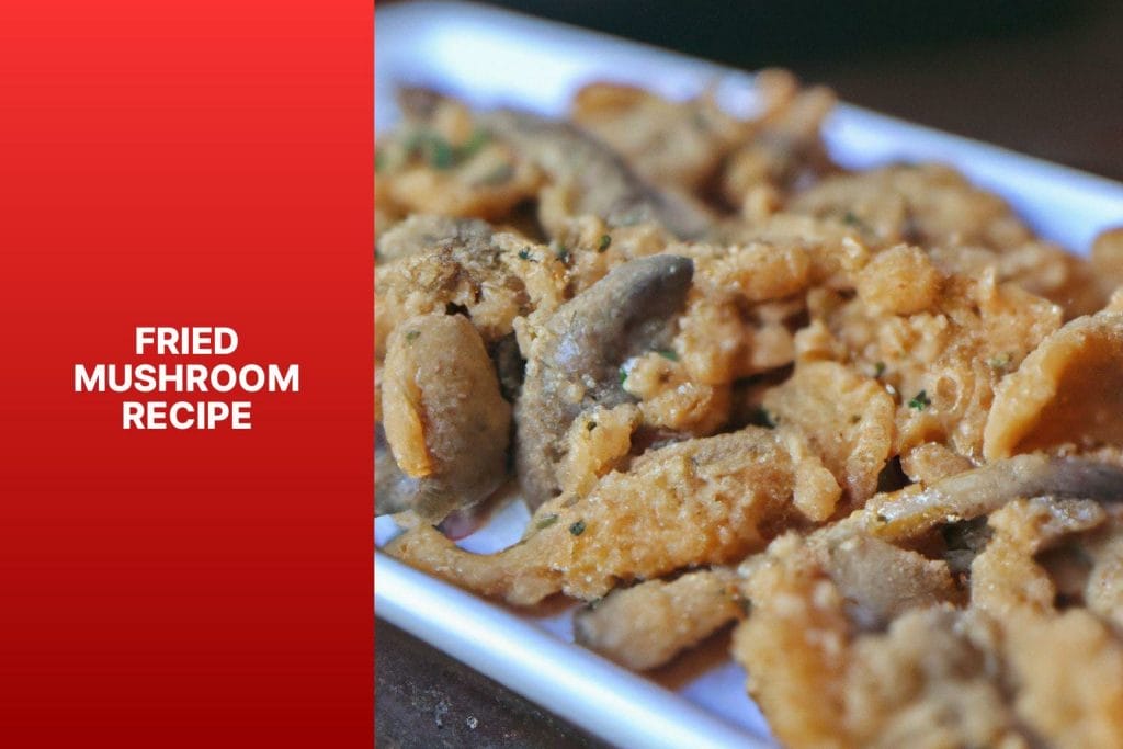 A plate of fried mushrooms featuring a delicious yet simple fried mushroom recipe.